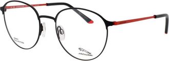 Jaguar Mens Black Square Eyeglass Frames Jaguar-Jg33623-6100-51