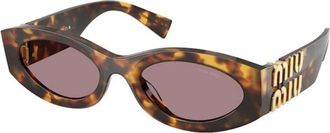 Miu Miu MU 11Ws Zonnebril - Dames - Zonnebrillen - Bruin - 54 MM - Accessoires