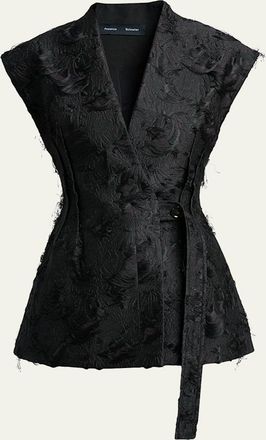 Proenza Schouler Cindle Chrysanthemum Jacquard Vest