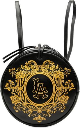 Gucci Black Yellow Leather Backpack (Pre-Owned)