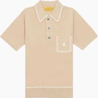 Gabicci Vintage 1973 Mens Gabicci Vintage Alexander Polo Shirt Sandstone - Cream - Size: 42