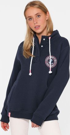 Zwillingsherz Troyer »Anker Kreis« Regular Fit, mit Zipper, Stehkragen, Kordelzug, Stickerei am Rücken