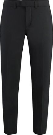 Dondup Wollen broek met zakken - Heren - Nette broeken - Zwart - W36 - Wol - Broeken