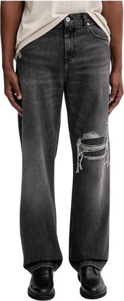 Karl Lagerfeld Straight Jeans - Heren - Regular Fit Jeans - Grijs - W32 - Katoen - Jeans