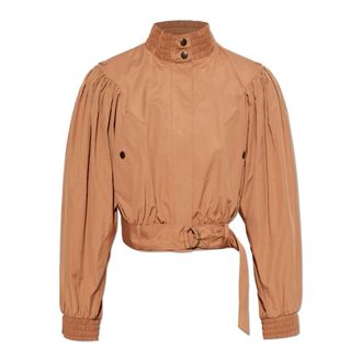Chlo&eacute; Light Jackets, female, Brown, Size: XS Belted Jacket