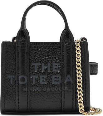 Marc Jacobs The Nano Tote Crossbody Cross Body Womens Handbags Black, Leather