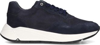 Stefano Lauran Schoenen, Heren, Blauw, 43 EU, Wol, Blauwe Sneakers Star 007
