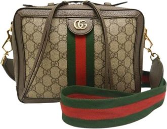 Gucci Pre-owned Cross Body Bags, female, Beige, Size: ONE SIZE Pre-owned Vintage Shoulder Bag