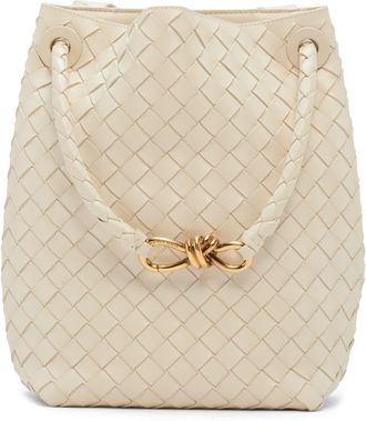 Bottega Veneta Small Andiamo Intrecciato Leather Bucket Bag in Sea Salt-M B-Sea Sa at Nordstrom
