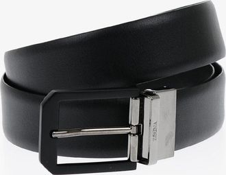Ermenegildo Zegna Cintura in Pelle Reversibile 35mm Ermenegildo Zegna