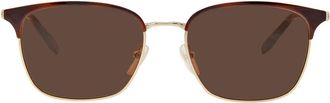 Ferragamo Shiny Gold Square Mens Sunglasses SF180S 271 54