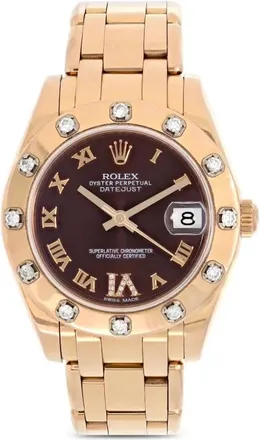 Rolex Orologio Masterpiece 34mm - Marrone