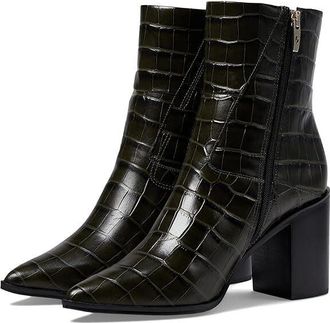 Franco Sarto Womens Franco Sarto Ticada Boots Black Leather Zipper Ankle Bootie JOBB342