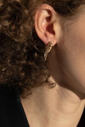 AllSaints Brass Earrings, Womens, Gold