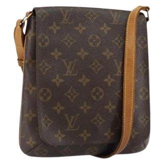 Louis Vuitton Pre-owned Cross Body Bags, female, Brown, Size: ONE SIZE Pre-owned Vintage Canvas Crossbody Bag