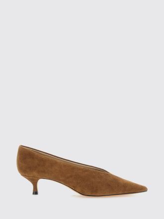 Le Monde Beryl Suede Pumps with Low Stiletto Heel