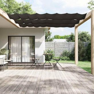 vidaXL Toldo Vertical Gris Antracita 180x1000 Cm Tela Oxford Vidaxl