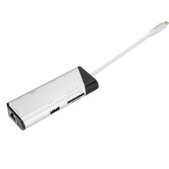 OEM Adaptador Usb-c, Dise&ntilde;o De Aluminio, Adaptador Multimedia, Apto Para Resoluci&oacute;n 4k De Alta Definici&oacute;n, Alta Velocidad De Transferencia De Datos, Inclu