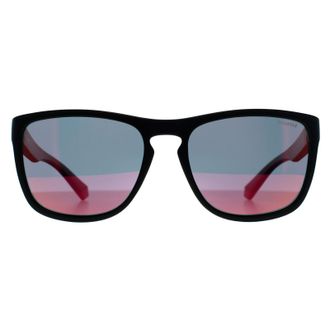 Polaroid Vierkant Unisex Zwart Rood Meerlaags Gepolariseerd PLD 2161/S