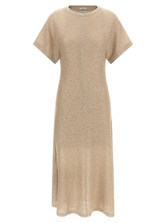 Brunello Cucinelli Beige Sequin dress