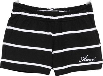 Amiri Striped Sweatshort - Dames - Bermuda - Zwart - M - Katoen - Korte Broeken