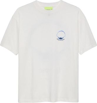 New Amsterdam Surf Association Eclipse Tee - Heren - T-shirts - Wit - M - Katoen - Tops
