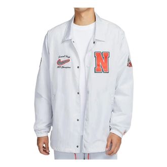 Nike Authentics Jacket White Orange HJ6904-025