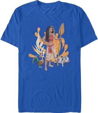 Disney Mens Moana Pua Heihei and Friend T Shirt in Royal Blue at Nordstrom, Size Xxx-Large