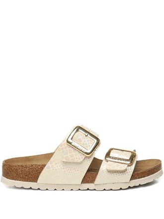 Birkenstock Sydney snakeskin buckle sandals - Neutrals