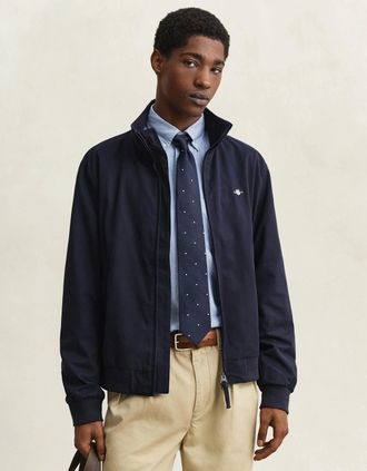 GANT Mens GANT Lightweight Mens Hampshire Jacket - 433 Evening Blue - Navy - Size: 40/Regular