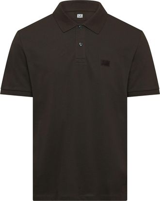 C.P. Company Mens Stretch Piquet Polo Shirt in Green Cotton - Size X-Large