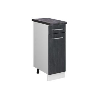 Vicco Mueble Bajo De Cocina R-line, Hormig&oacute;n Negro, 30 Cm Et Antracita