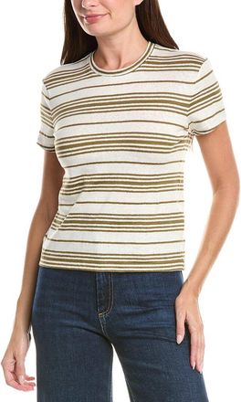 Frame Denim FRAME The Linen-Blend Striped Baby T-Shirt