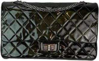 Chanel Pre-owned Cross Body Bag - Dames - Vintage Schoudertas - Groen - ONE Size - Leer - Vintage