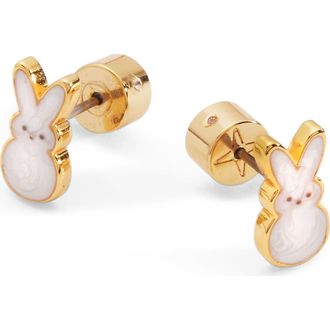 Alex and Ani Peeps Pearlized Bunny Stud Earrings in Gold at Nordstrom