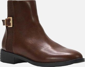 XY London Womens XY London Womens/Ladies Ailany Block Heel Chelsea Boots - Brown - Size: 3