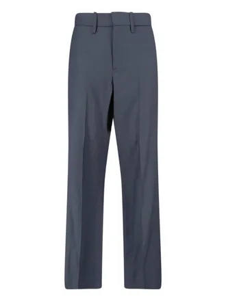 Berner K&uuml;hl Grey High-Waisted Straight Leg Virgin Trousers