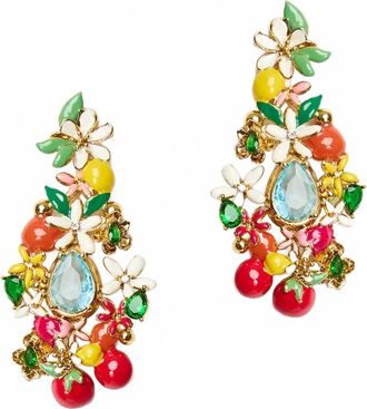 Mestiza New York Womens Multi Stone Earrings In Gold