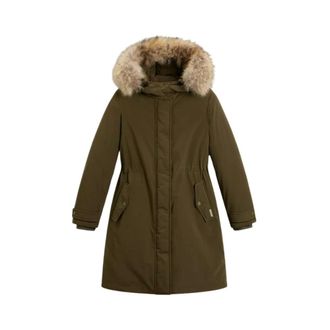 Woolrich Parkas, female, Green, Size: XS Grace Long Parka