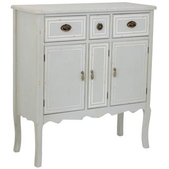 Wanderlust Deco Aparador de madera con 3 cajones y 3 puertas 90x38x98,5h cm