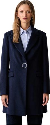 Fracomina Manteau mi-long &agrave; un bouton - Dames - Blazers - Blauw - M - Jassen
