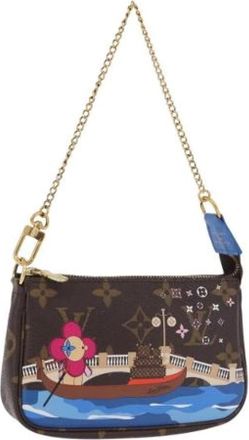 Louis Vuitton Pre-owned Accessory Pouch - Dames - Vintage Mini Tas - Bruin - ONE Size - Vintage