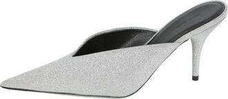 Balenciaga (WMNS) Balenciaga Glitter Knife Slingback Silver 579279WA7018163
