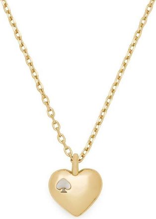 Kate Spade New York heart spade pendant necklace in Gold at Nordstrom