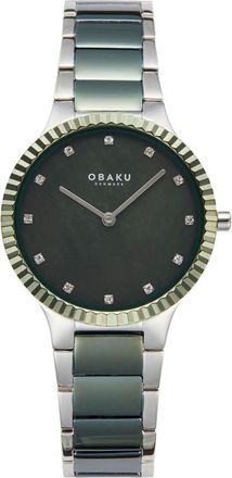 Obaku Womens Linje Black Dial Watch