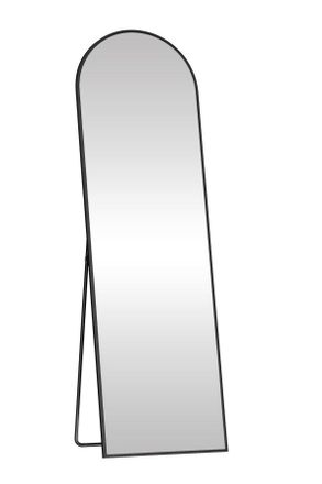 Boxxx Standspiegel, Schwarz, Metall, Glas, formgebogen, 40x150x29 cm, in verschiedenen Gr&ouml;&szlig;en erh&auml;ltlich, Ganzk&ouml;rperspiegel, Garderobe, Garderobenspiegel