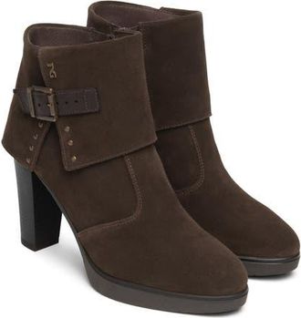 Nero Giardini Cuff Platform Bootie in Chocolate at Nordstrom, Size 37