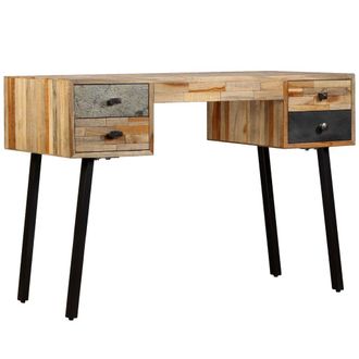 Berkfield Home Writing Desk Solid Reclaimed Teak 110x50x76 cm | Size: 110 x 50 x 76 cm
