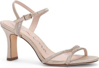 Nina Adela Ankle Strap Sandal in Platino at Nordstrom, Size 8.5