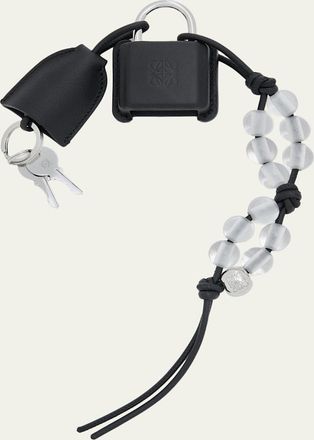 Loewe Amazona Beaded Padlock Bag Charm